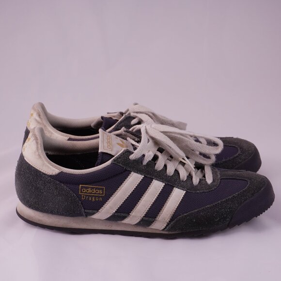 Adidas Dragon Sneakers Men’s Size 10 Retro Navy Suede Nylon Originals - Picture 14 of 15